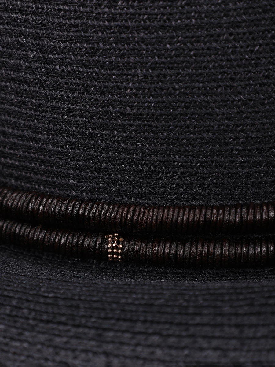 Шляпа плетеная BRUNELLO CUCINELLI MCAP91012 C101 Черный  Фото 3