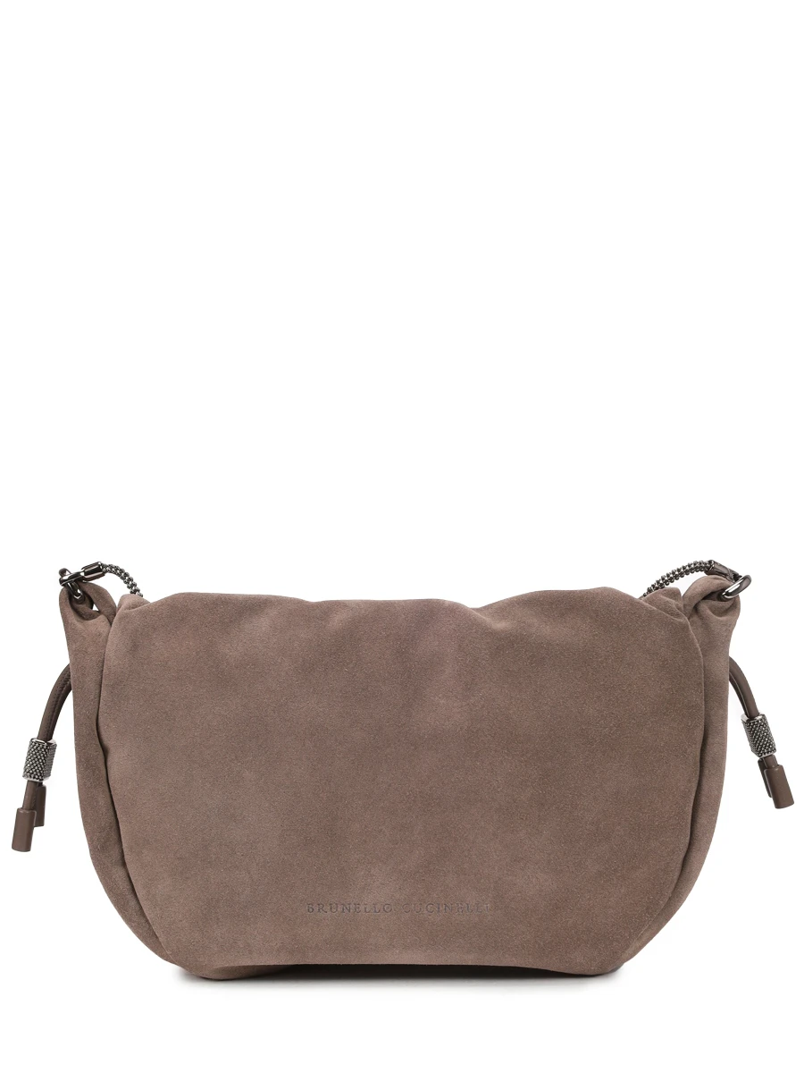 Сумка замшевая BRUNELLO CUCINELLI MBHID2667 C8187 Коричневый 