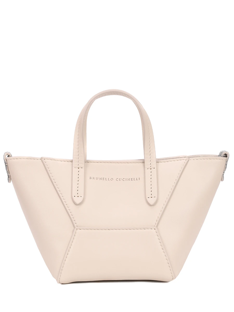 Сумка кожаная BRUNELLO CUCINELLI MBHED2675 C8905 Светло- Бежевый 
