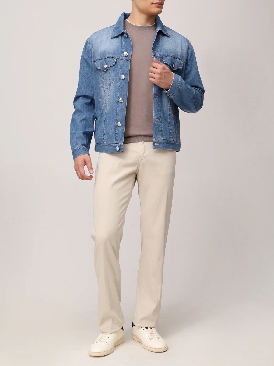 Куртка джинсовая BRUNELLO CUCINELLI ME6456909 C1470 Синий  Фото 2