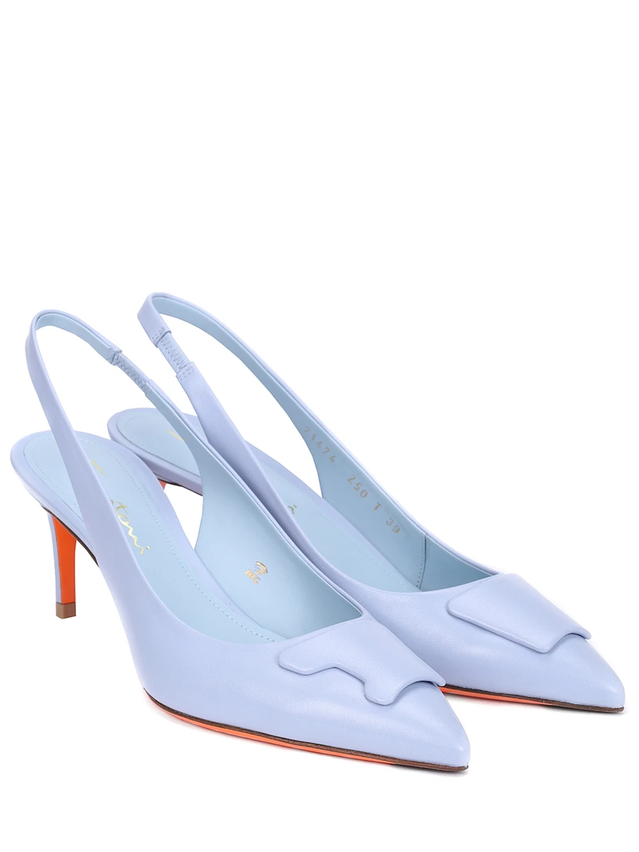 Туфли кожаные SANTONI WDLS71474HA2TSZAZ50 Голубой  Фото 2