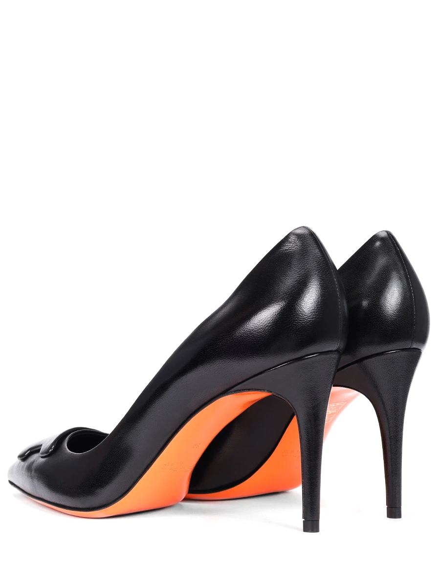 Туфли кожаные SANTONI WDID71207HI2TSZAN01 Черный  Фото 4