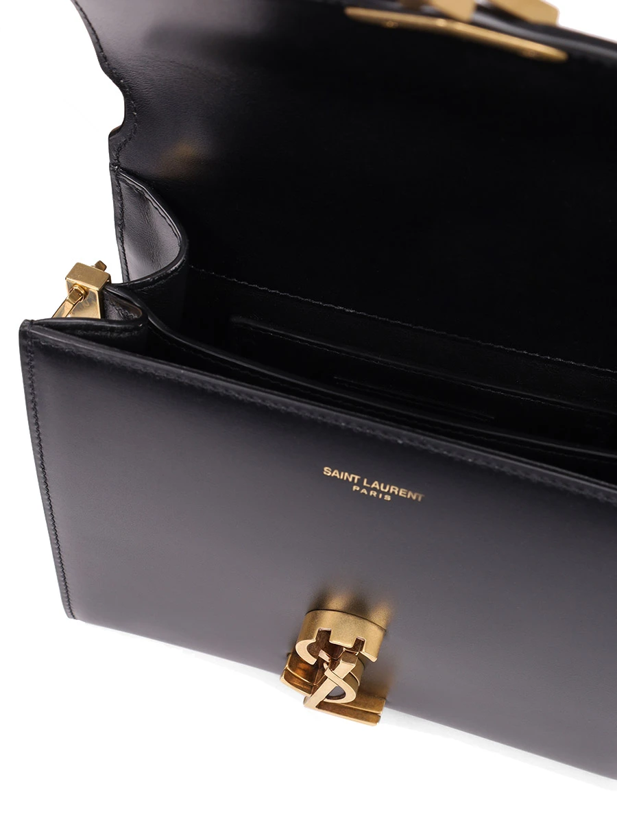 Сумка кожаная Cassandra SAINT LAURENT 6239300SX0W1000 Черный  Фото 4
