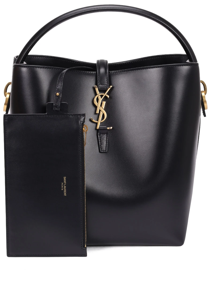 Сумка кожаная Le 37 SAINT LAURENT 742828-2R20W-1000 Черный  Фото 3