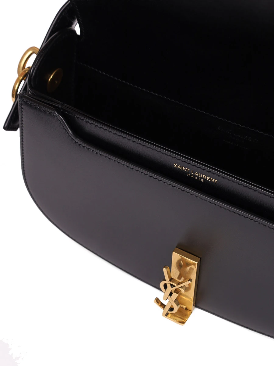 Сумка кожаная Voltaire in box SAINT LAURENT 787671-0SX0W-1000 Черный  Фото 4