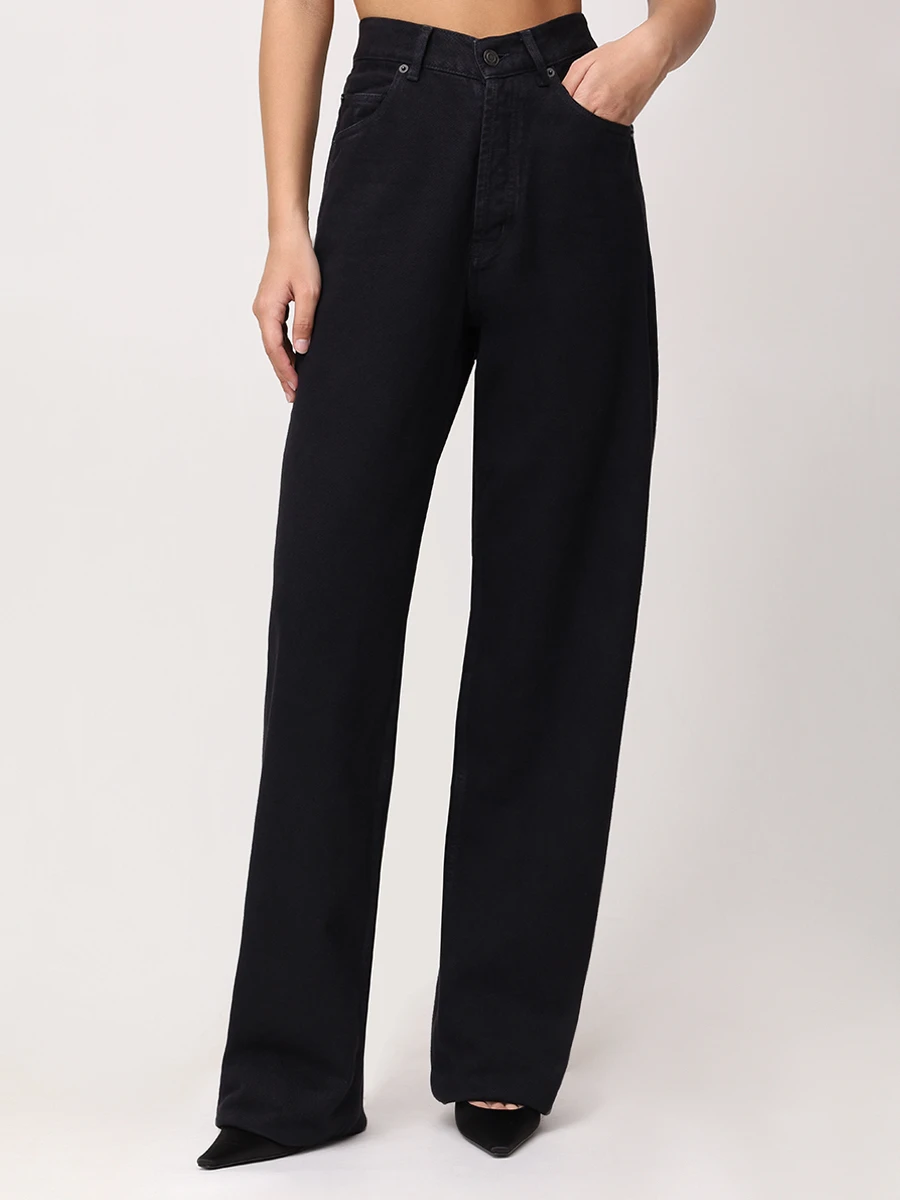 Джинсы хлопковые SAINT LAURENT 823600-Y29WA-1294 Черный  Фото 4