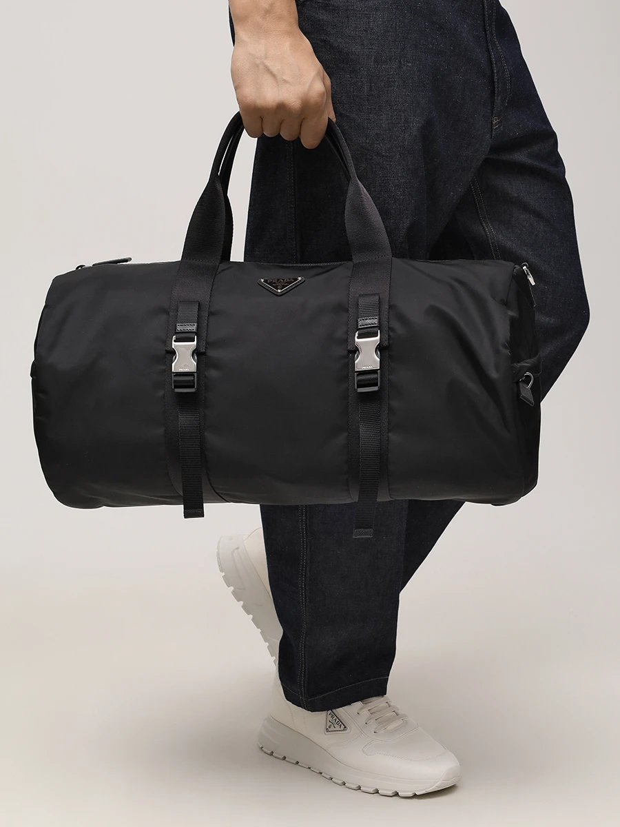 Сумка текстильная PRADA 2VC015VMON2DMG F0002 Черный  Фото 2