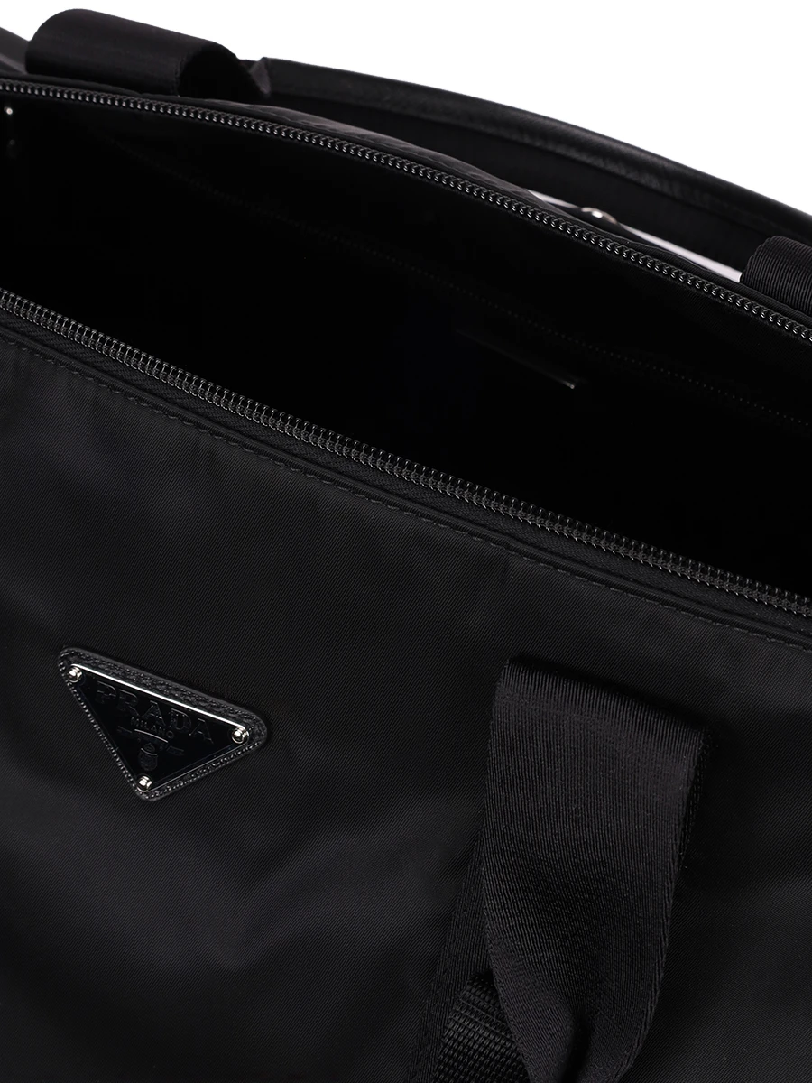 Сумка текстильная PRADA 2VC015VMON2DMG F0002 Черный  Фото 4