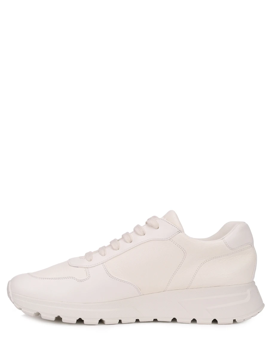 Кроссовки кожаные PRADA 2EE369FG0003LQK F0304 Кремовый  Фото 3