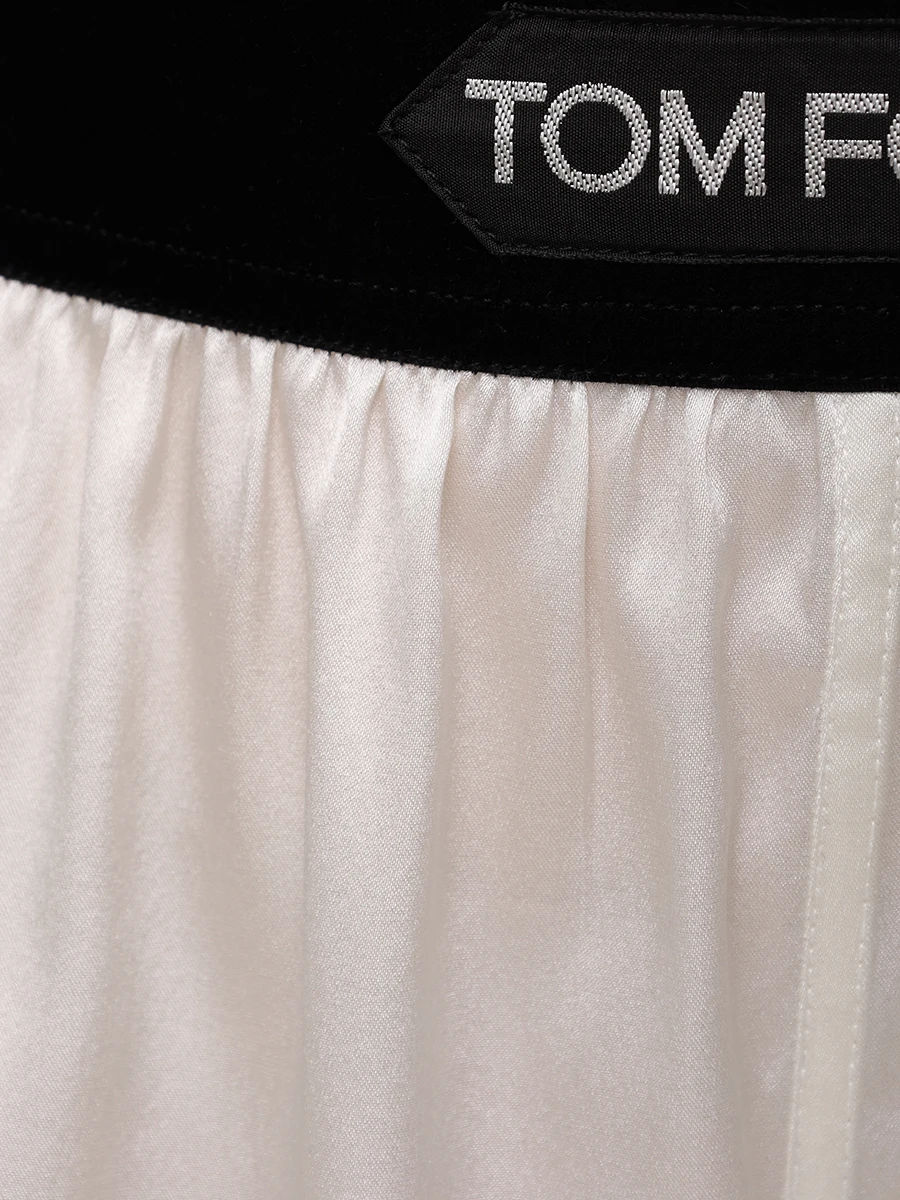 Шорты шелковые TOM FORD SH0021-FAX881 AW013 Белый  Фото 6