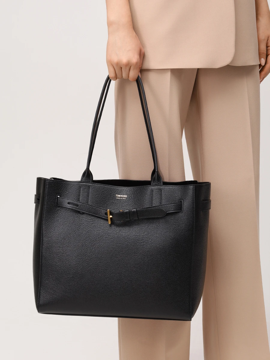 Сумка кожаная TOM FORD L1809-LCL429X 1N001 Черный  Фото 2