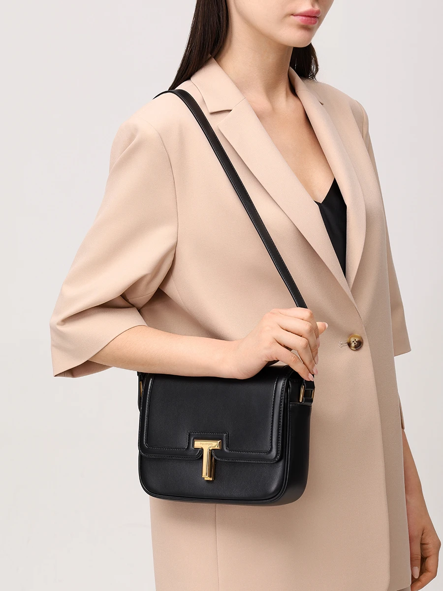 Сумка кожаная TOM FORD L1831-LCL442X 1N001 Черный  Фото 2