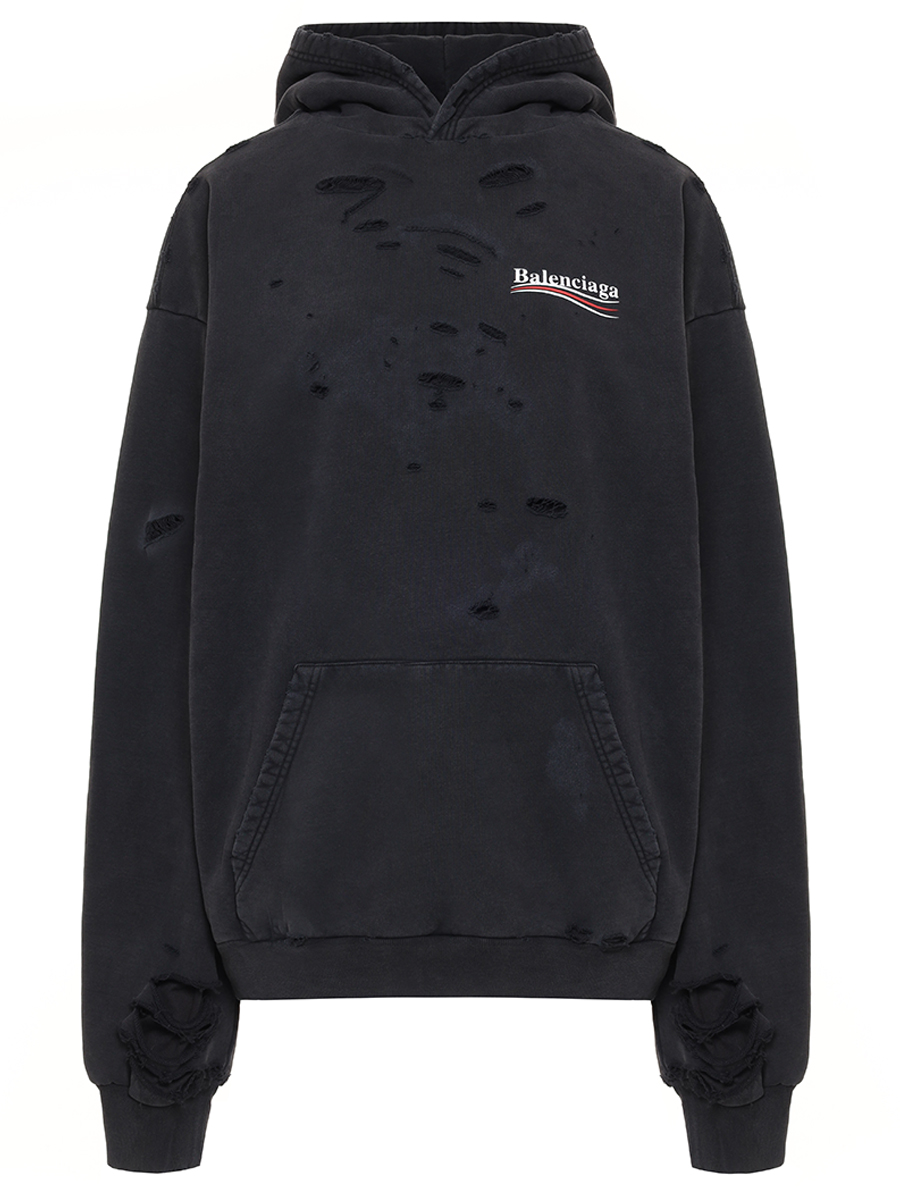 Худи хлопковое BALENCIAGA