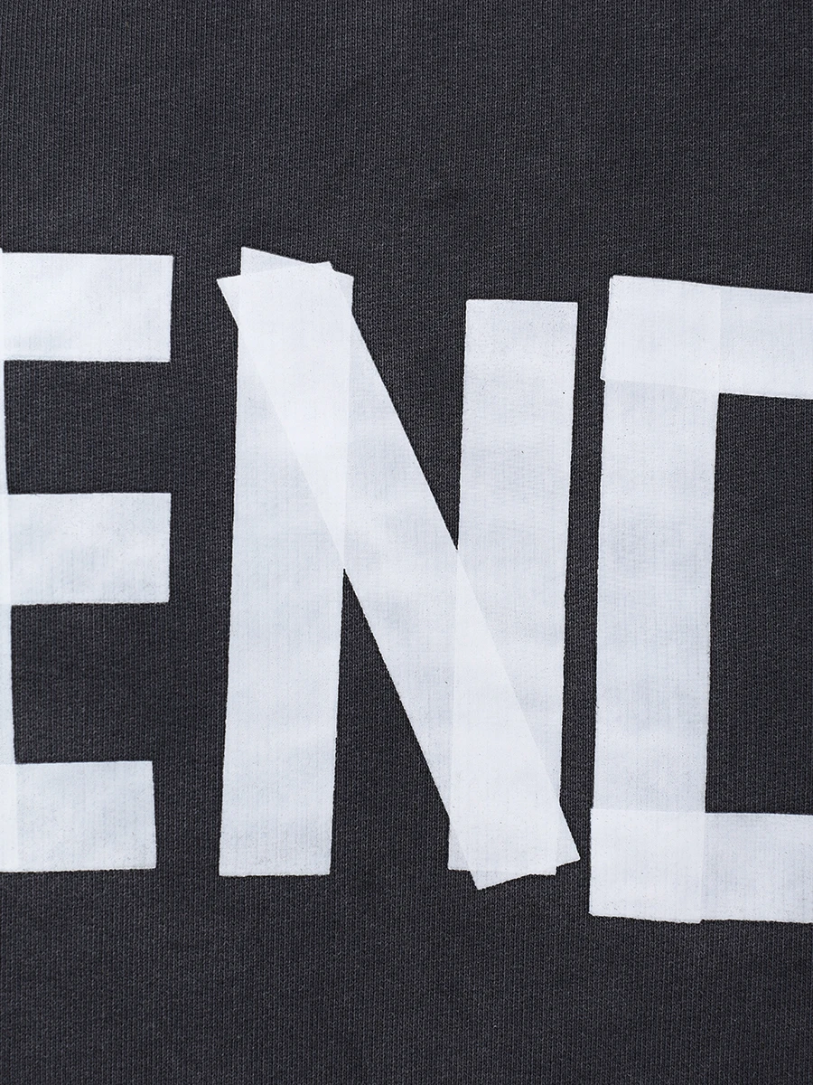 Худи хлопковое BALENCIAGA 744441TRVK2 1041 Черный  Фото 5