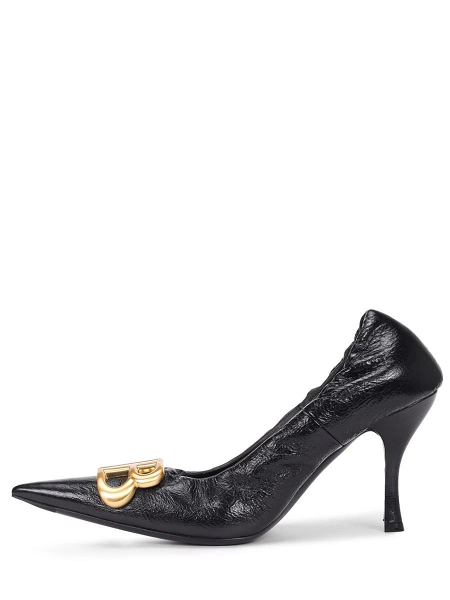 Туфли кожаные Monaco BALENCIAGA 818862WBD4T 1080 Черный  Фото 3