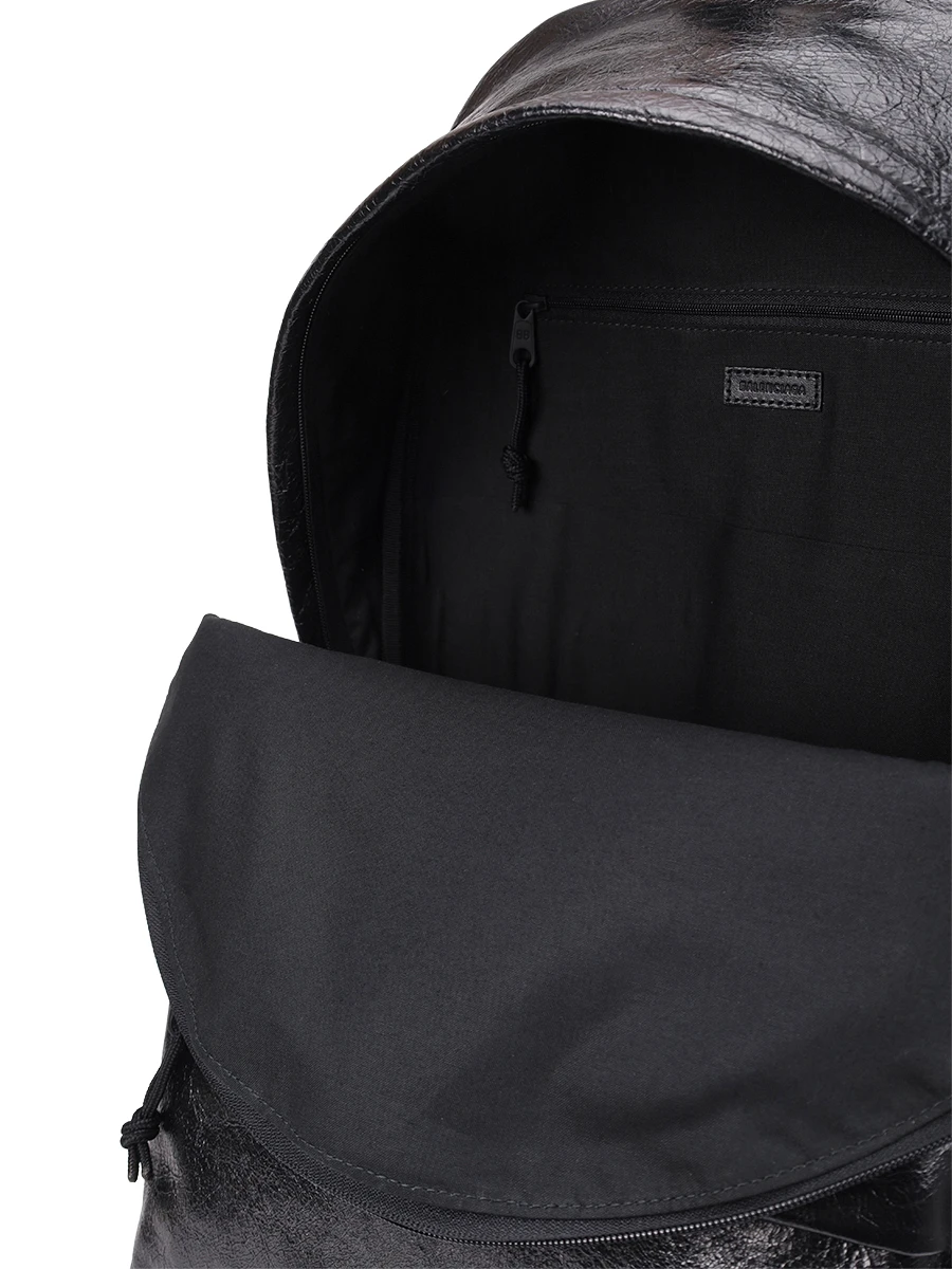Рюкзак кожаный BALENCIAGA 5032211VG07 1000 Черный  Фото 3