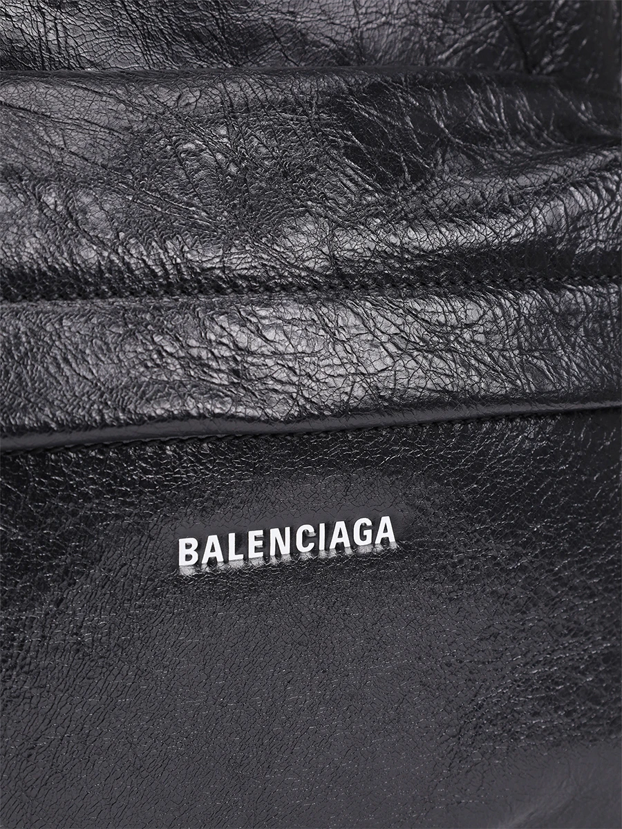 Рюкзак кожаный BALENCIAGA 5032211VG07 1000 Черный  Фото 4