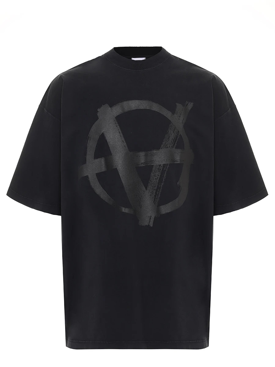Футболка хлопковая VETEMENTS UA66TR665B1000 Принт 