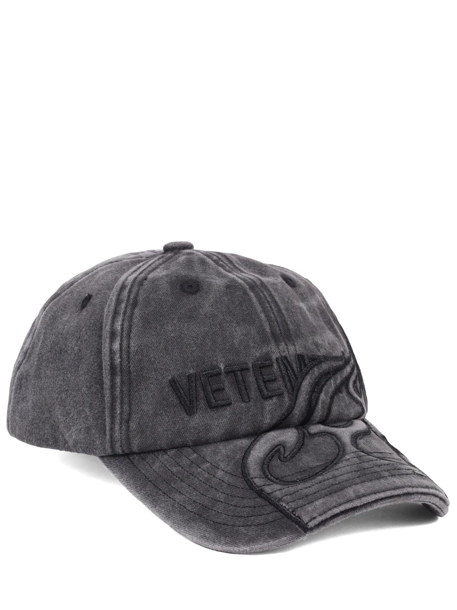Бейсболка хлопковая VETEMENTS UA66CA150B1052 Серый 