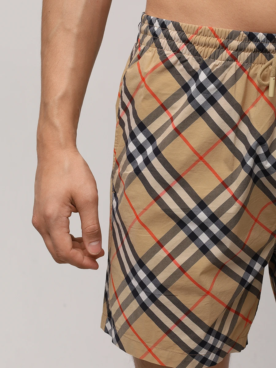 Шорты плавательные BURBERRY 8087335 B9368 Бежевый  Фото 4