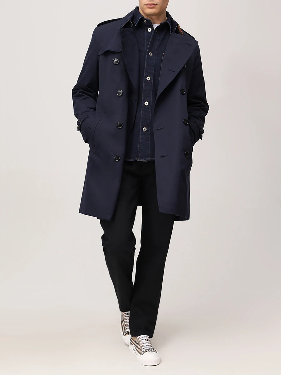 Рубашка джинсовая BURBERRY 8099416 C1765 Синий  Фото 2