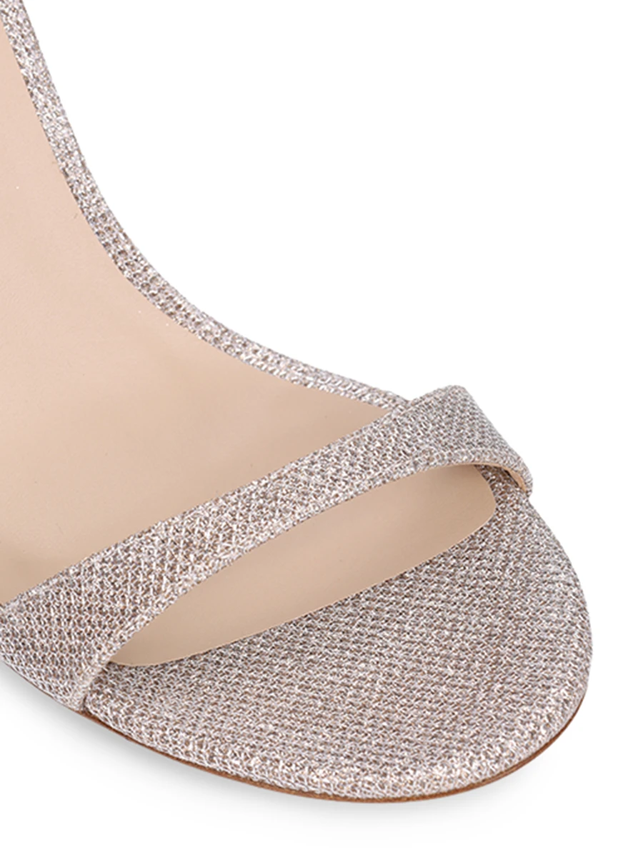 Босоножки текстильные Nudist STUART WEITZMAN SJ998Q24 Золотой  Фото 5