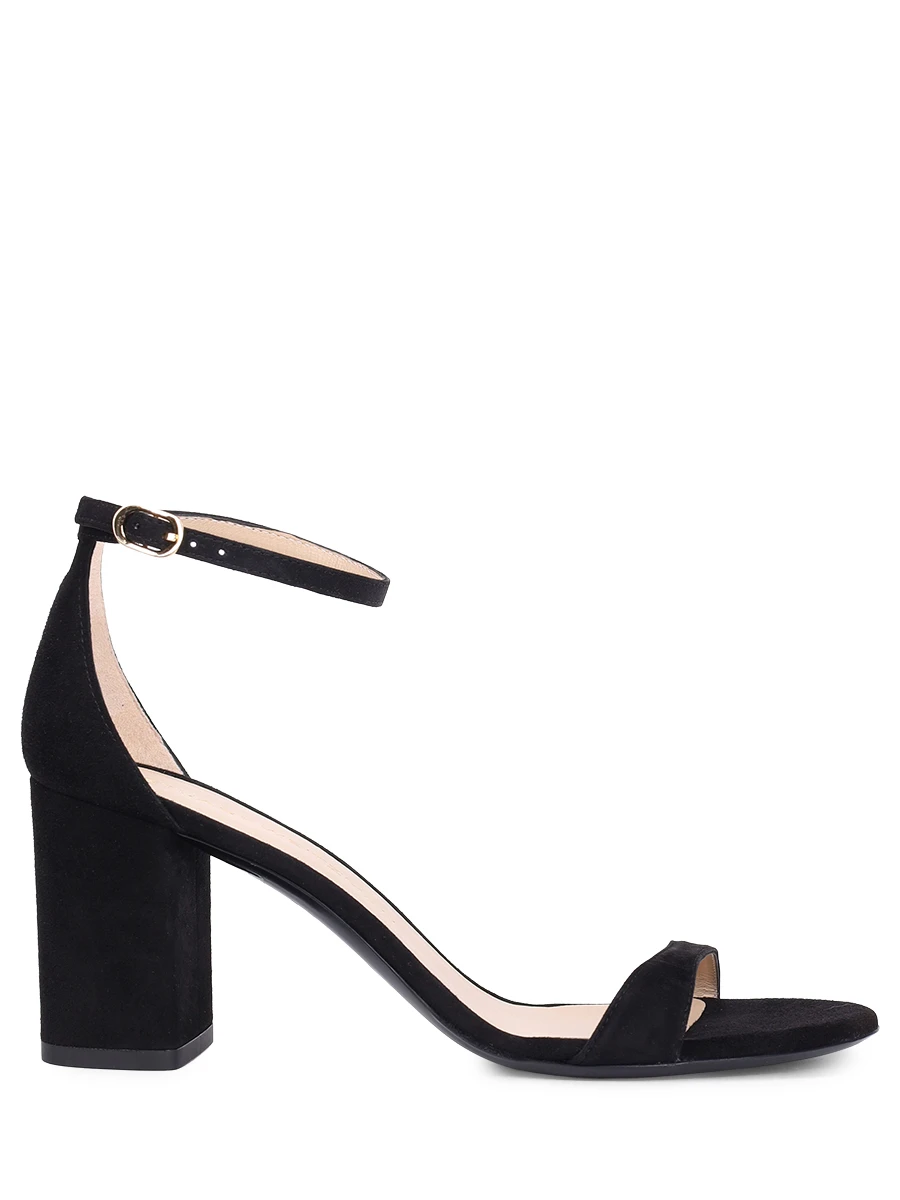 Босоножки замшевые Nudist STUART WEITZMAN SJ981BLK Черный 