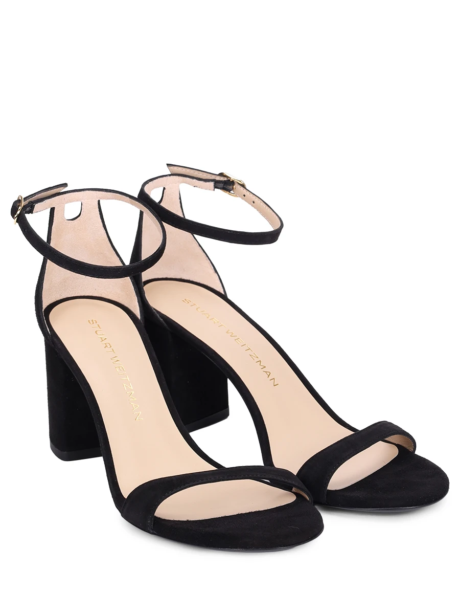 Босоножки замшевые Nudist STUART WEITZMAN SJ981BLK Черный  Фото 2