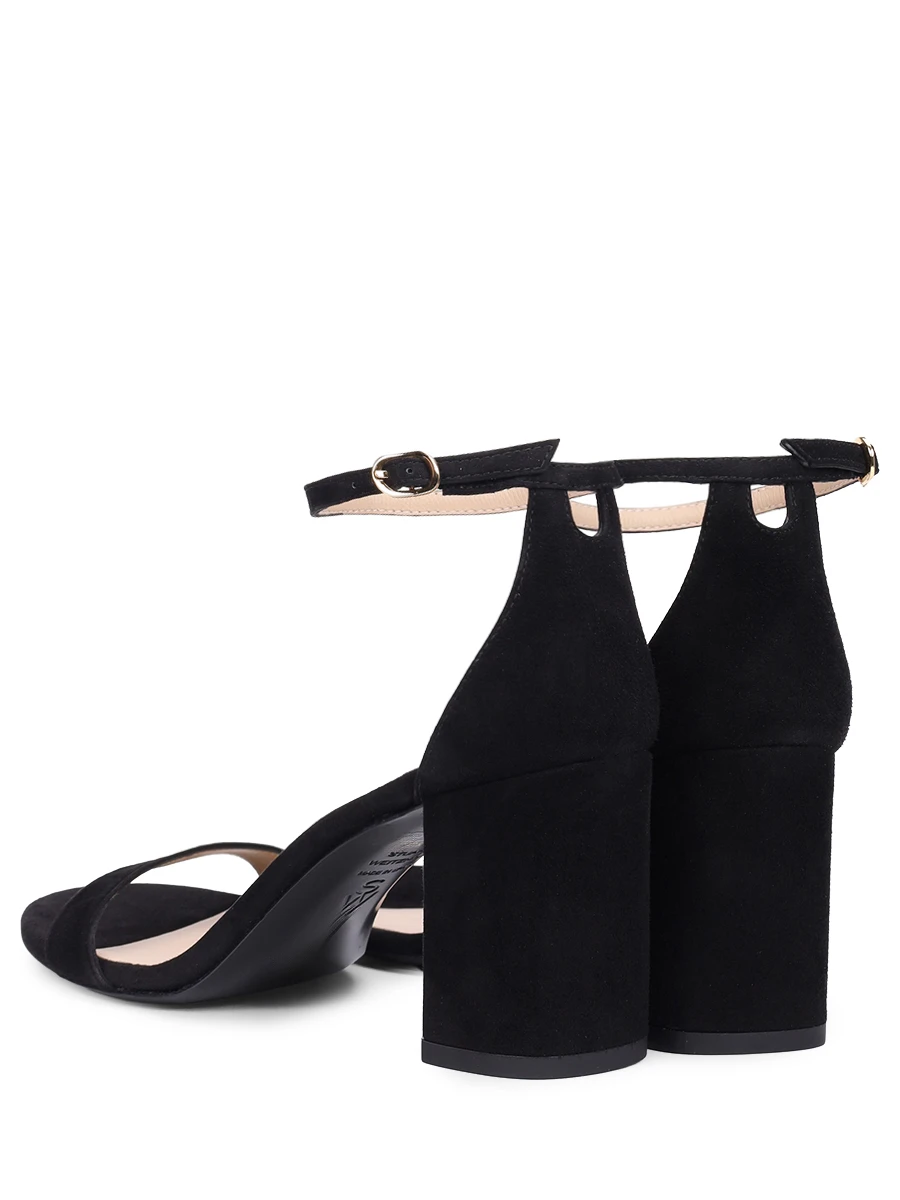 Босоножки замшевые Nudist STUART WEITZMAN SJ981BLK Черный  Фото 4