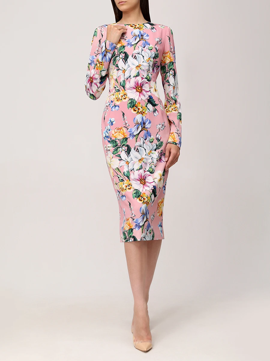 

Платье шелковое, Розовый, F6GAVT FSA7G HF5JC