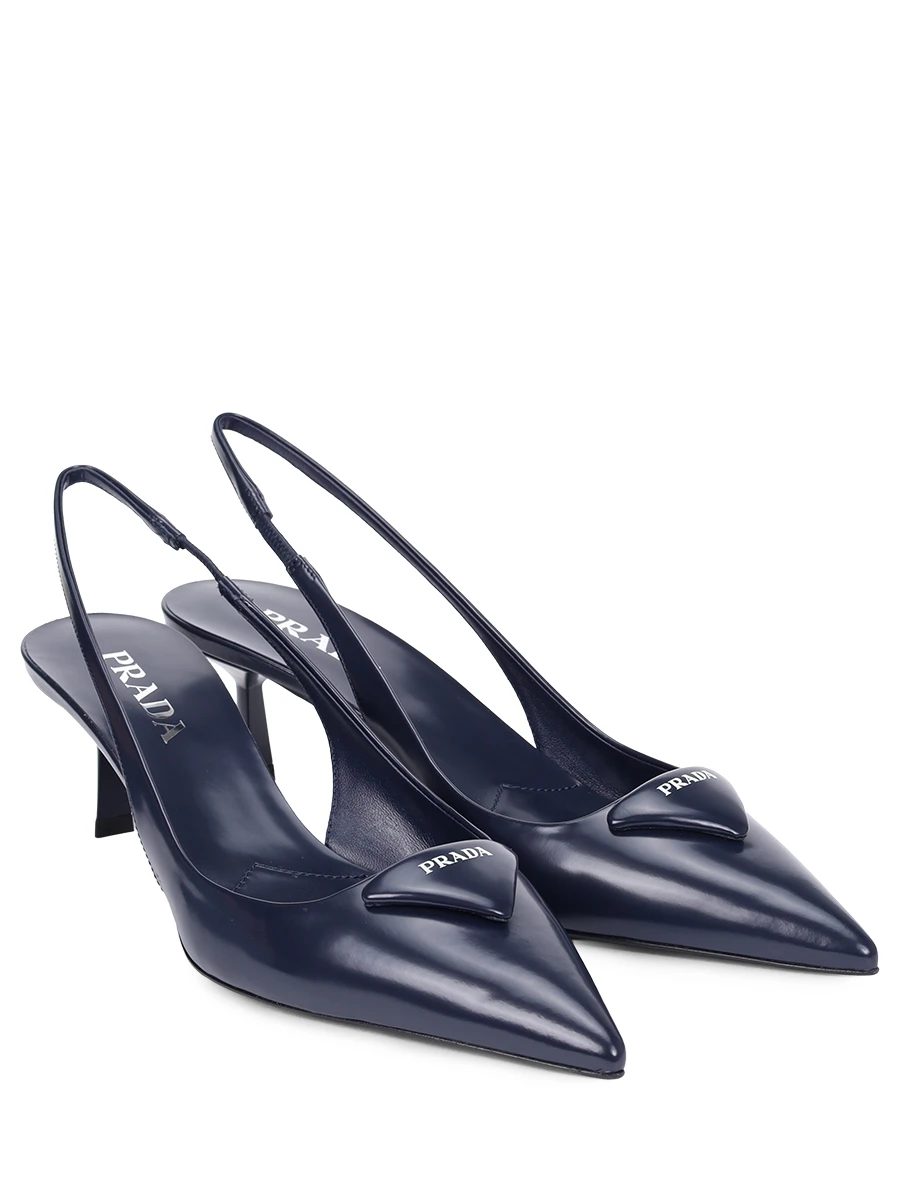 Туфли кожаные PRADA 1I901MFDD55055 F0216 Темно Синий  Фото 2