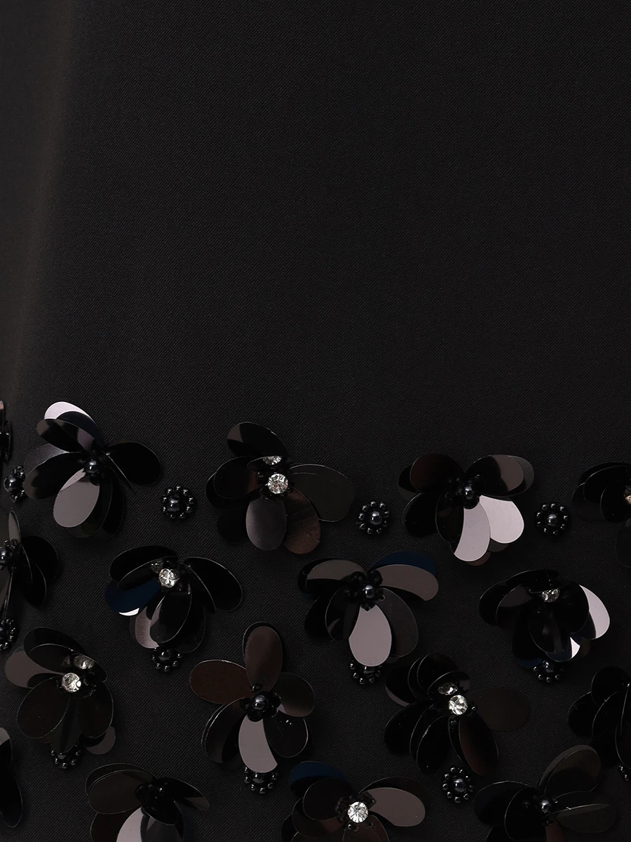 

Платье однотонное, Черный, RS25-120S-B