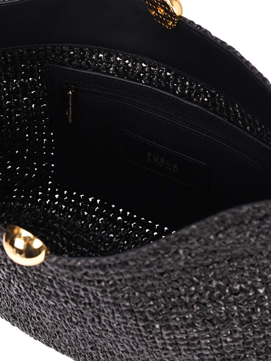 Сумка из рафии Sfera FURLA WB01716-BX3945-O6000 Черный  Фото 4