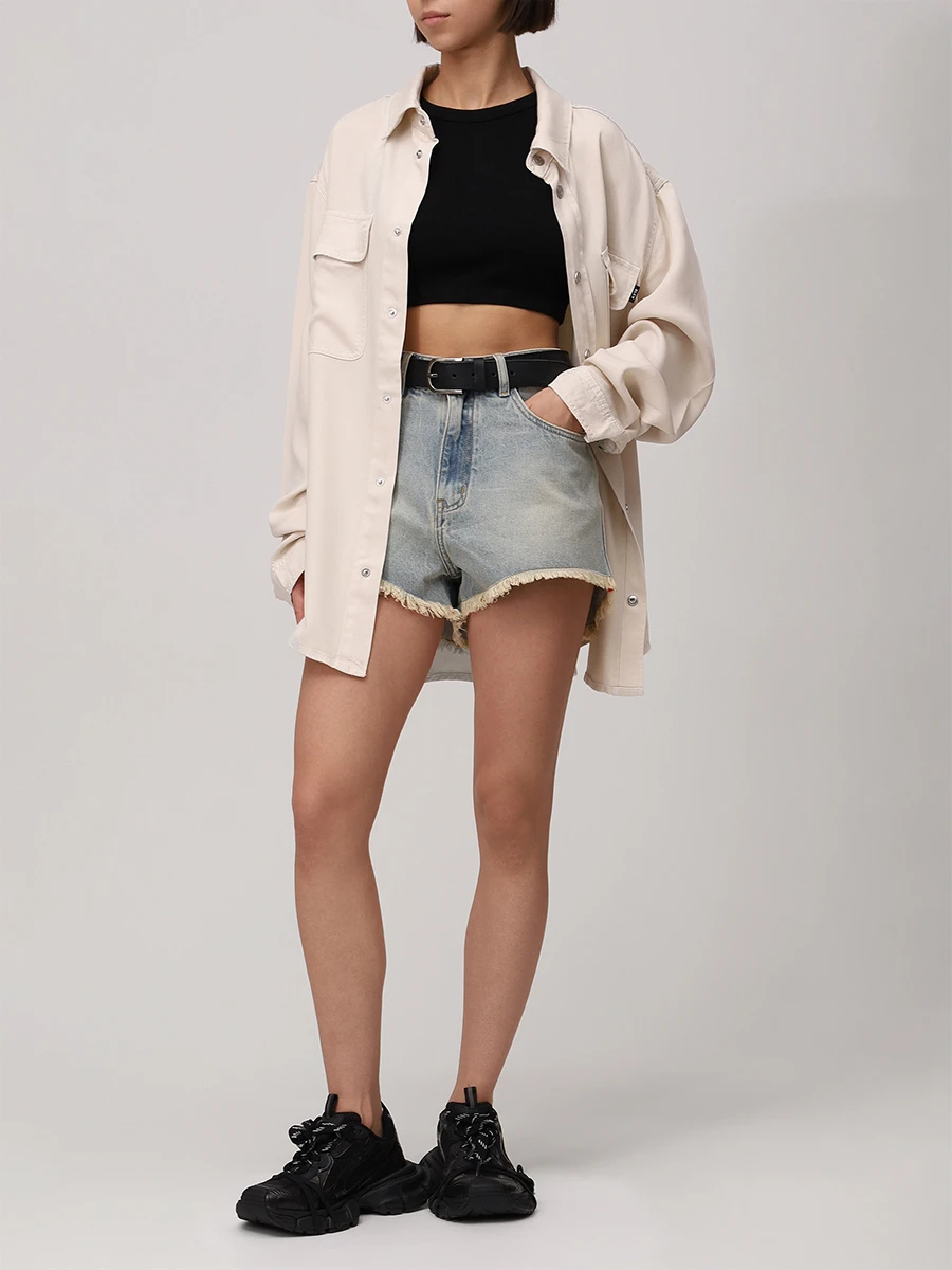 Шорты джинсовые BLCV 101DVMRE001_GNB Голубой  Фото 2