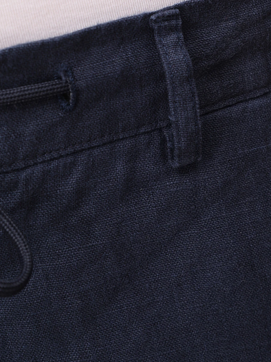 Брюки льняные CUDGI R 8551 C45 Синий  Фото 6