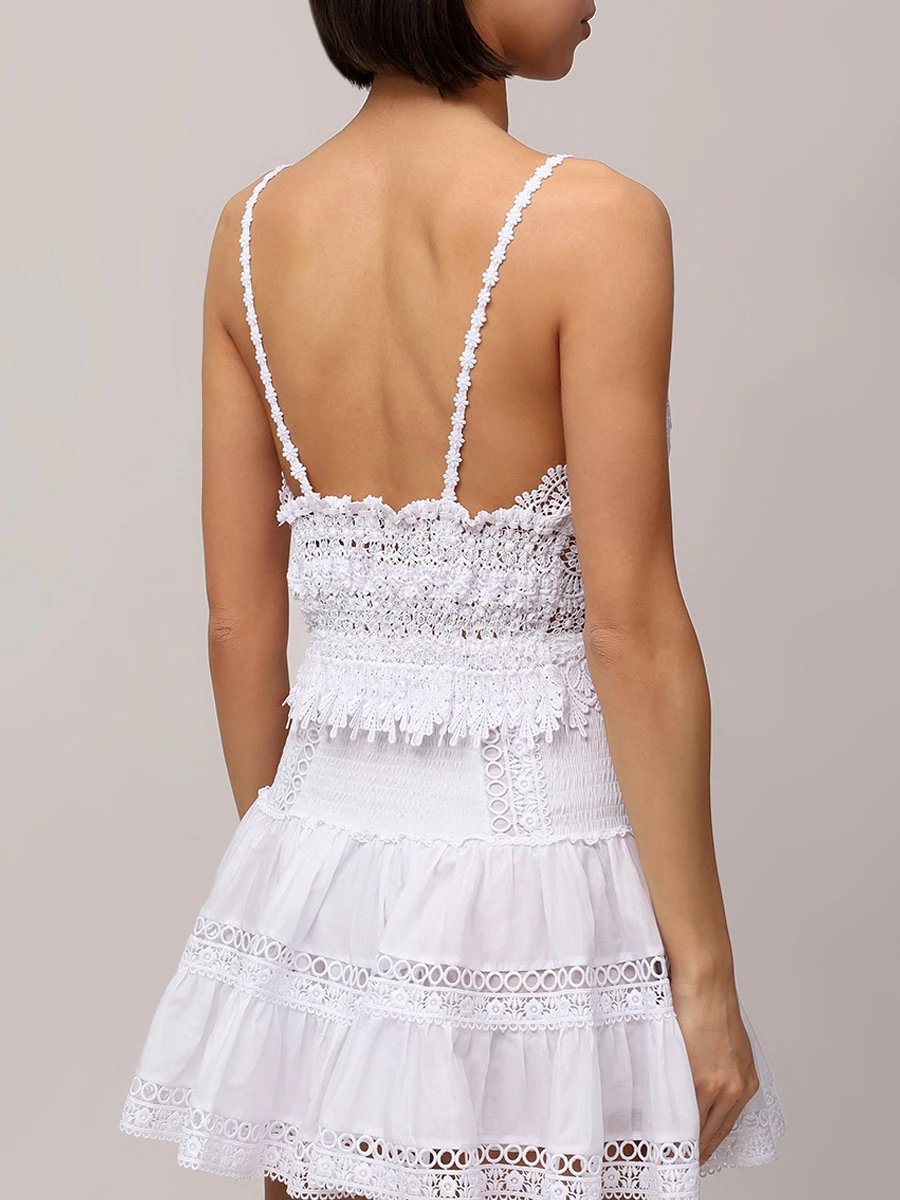 Топ-бралетт хлопковый Dana CHARO RUIZ 201102 Белый  Фото 3