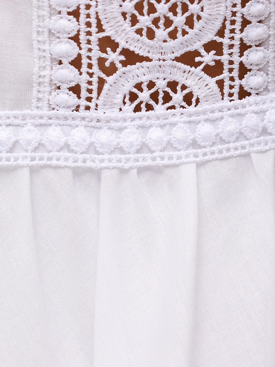 

Платье хлопковое, Белый, 201603