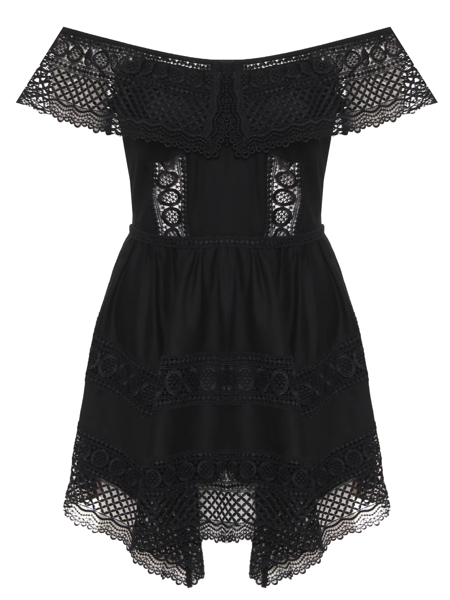 

Платье хлопковое, Черный, 201603