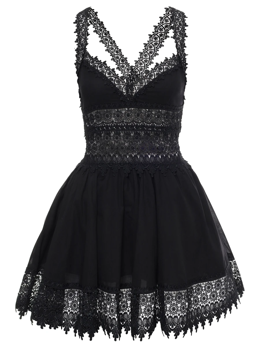 

Сарафан хлопковый, Черный, 201605