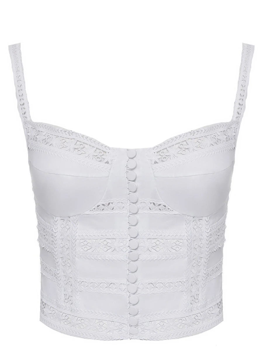 Топ хлопковый CHARO RUIZ 251101 Белый 