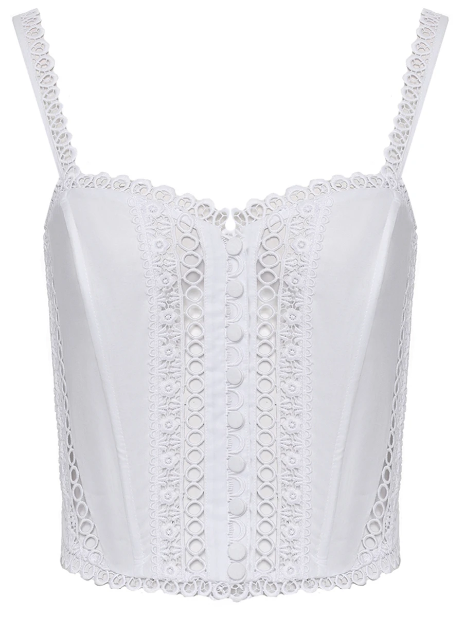 Топ хлопковый CHARO RUIZ 251103 Белый 