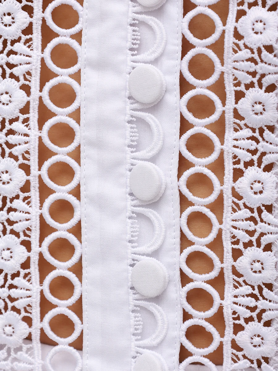 Топ хлопковый CHARO RUIZ 251103 Белый  Фото 6