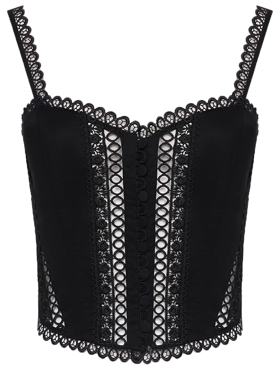 Топ хлопковый CHARO RUIZ 251103 Черный 