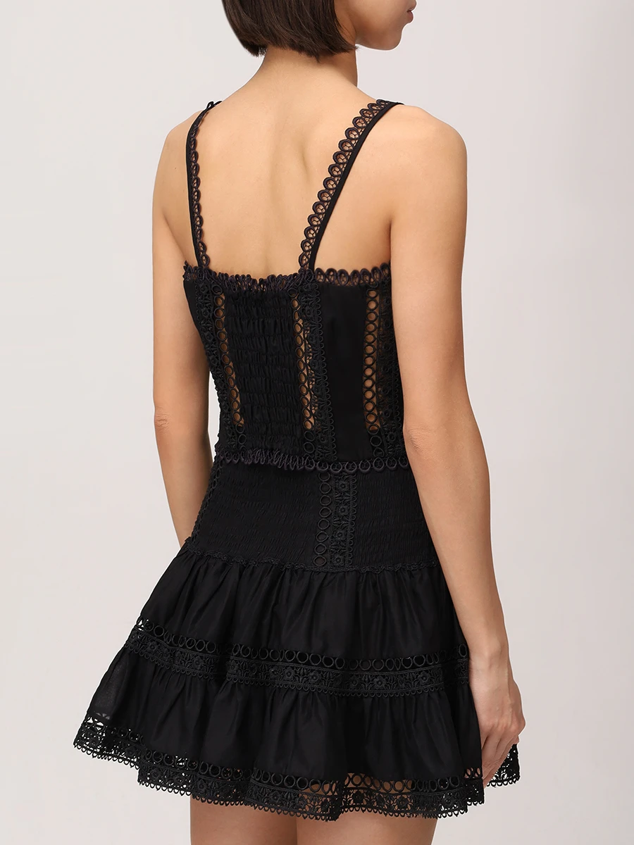 Топ хлопковый CHARO RUIZ 251103 Черный  Фото 3