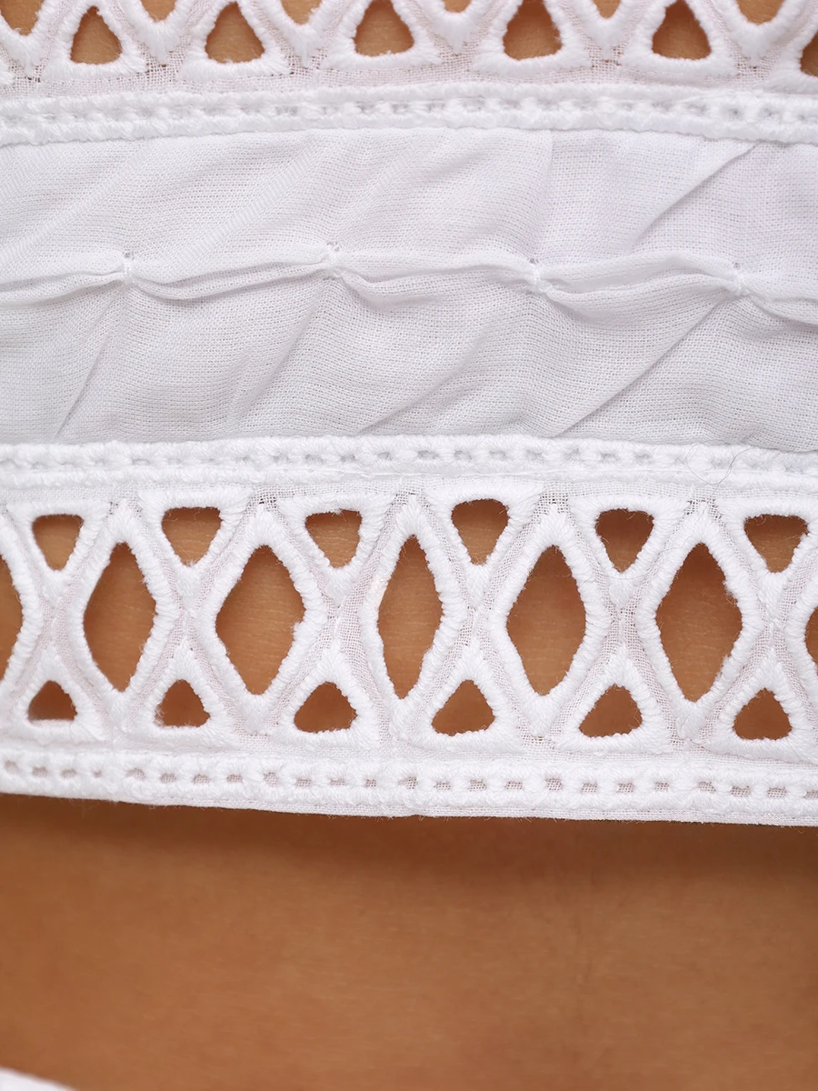 Топ хлопковый CHARO RUIZ 251104 Белый  Фото 6