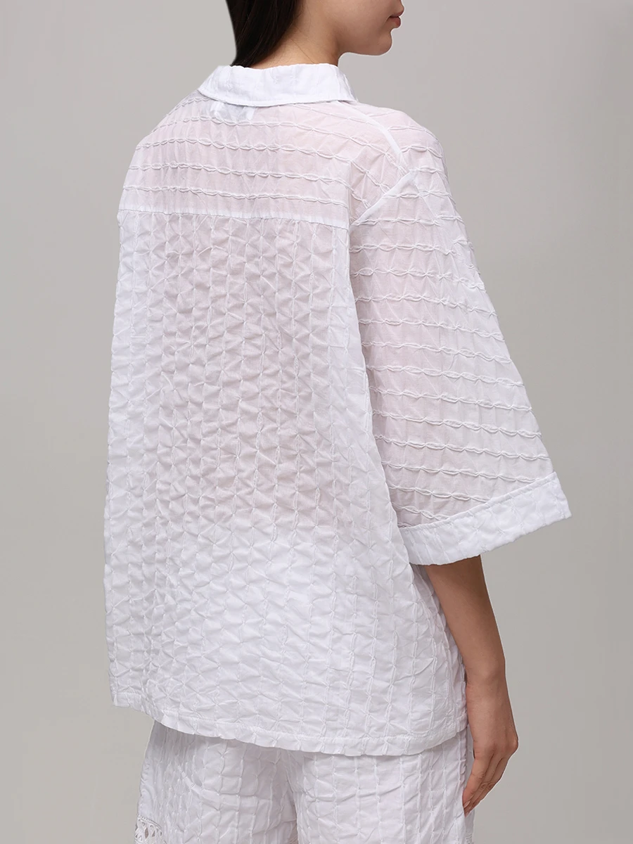 Рубашка хлопковая CHARO RUIZ 251201 Белый  Фото 3