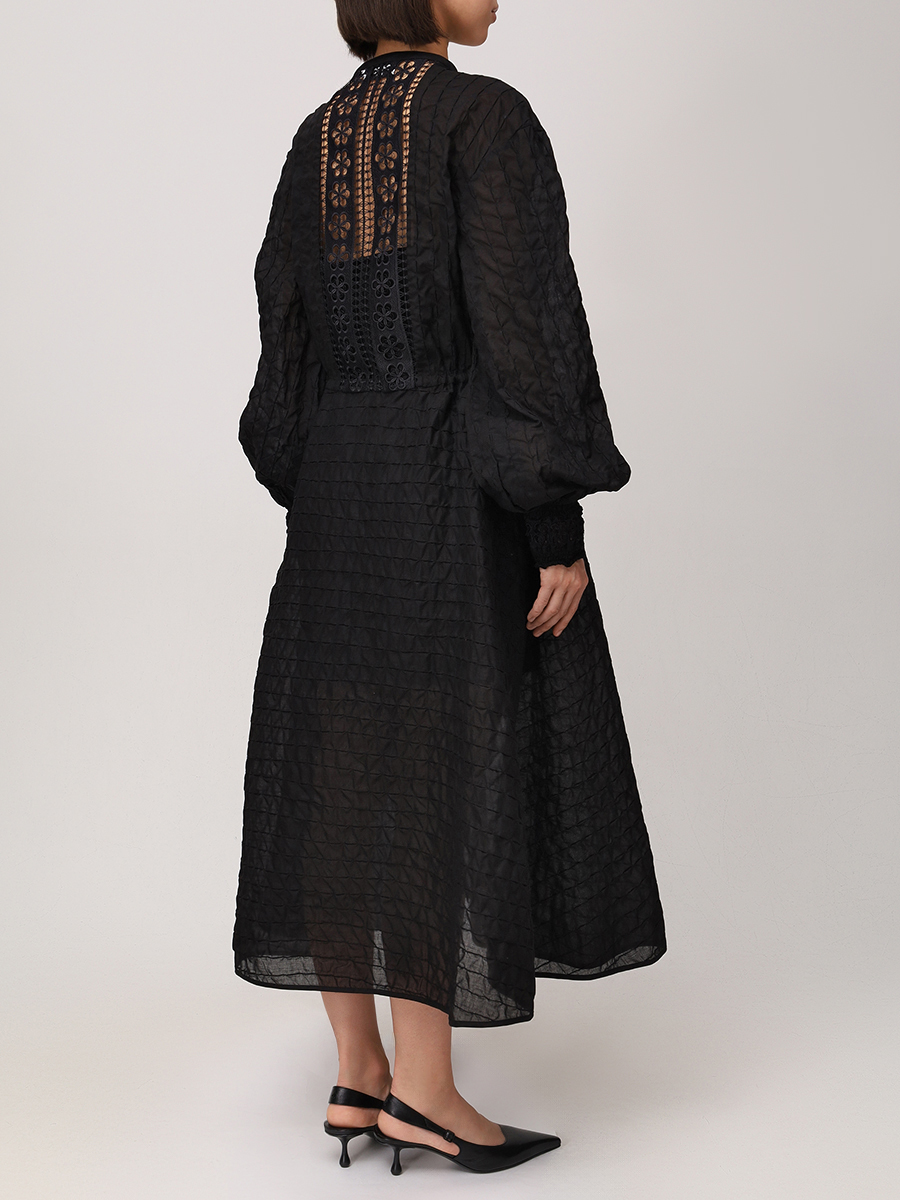 Платье хлопковое CHARO RUIZ 251622 Черный  Фото 3