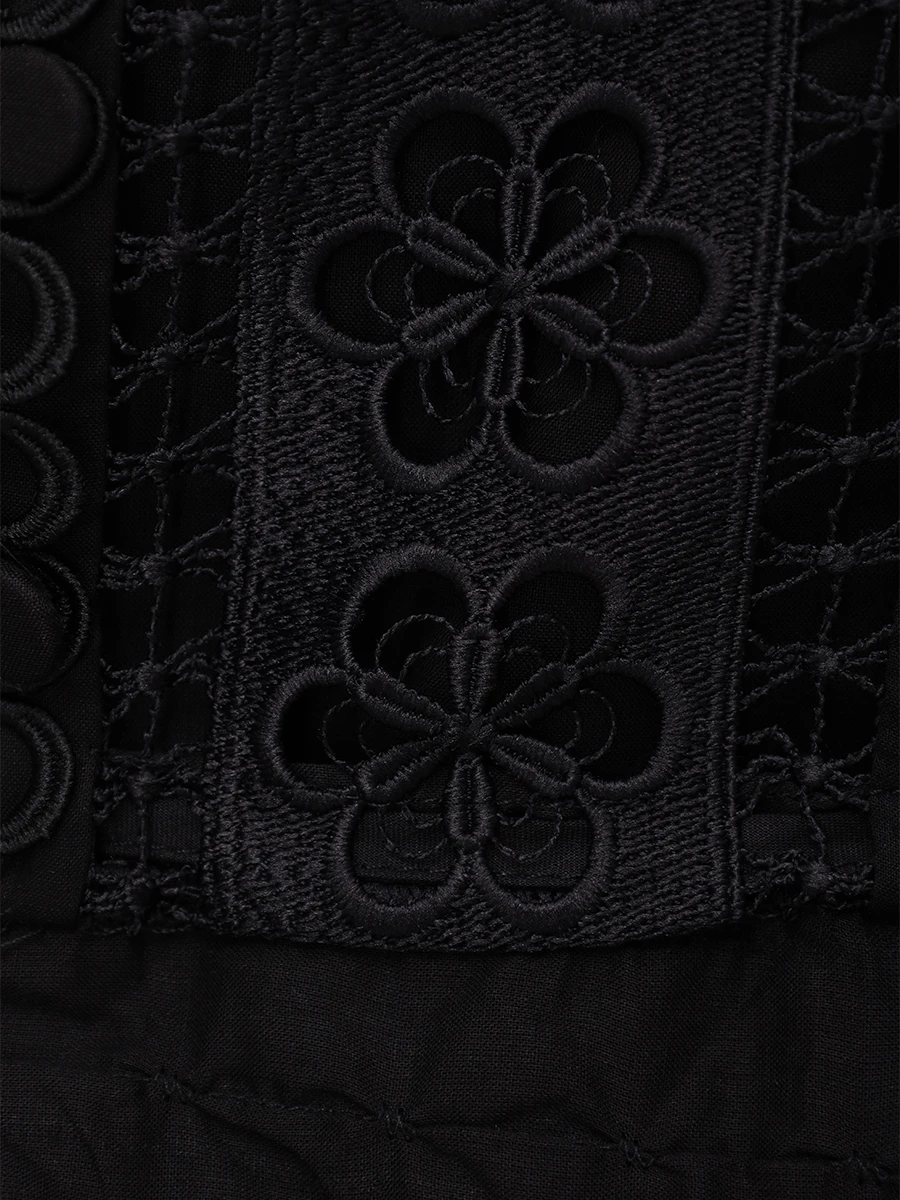 Платье хлопковое CHARO RUIZ 251622 Черный  Фото 6