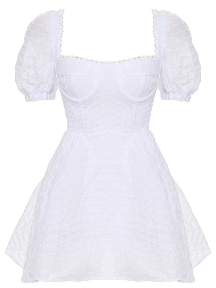 Платье хлопковое CHARO RUIZ 252603 Белый 