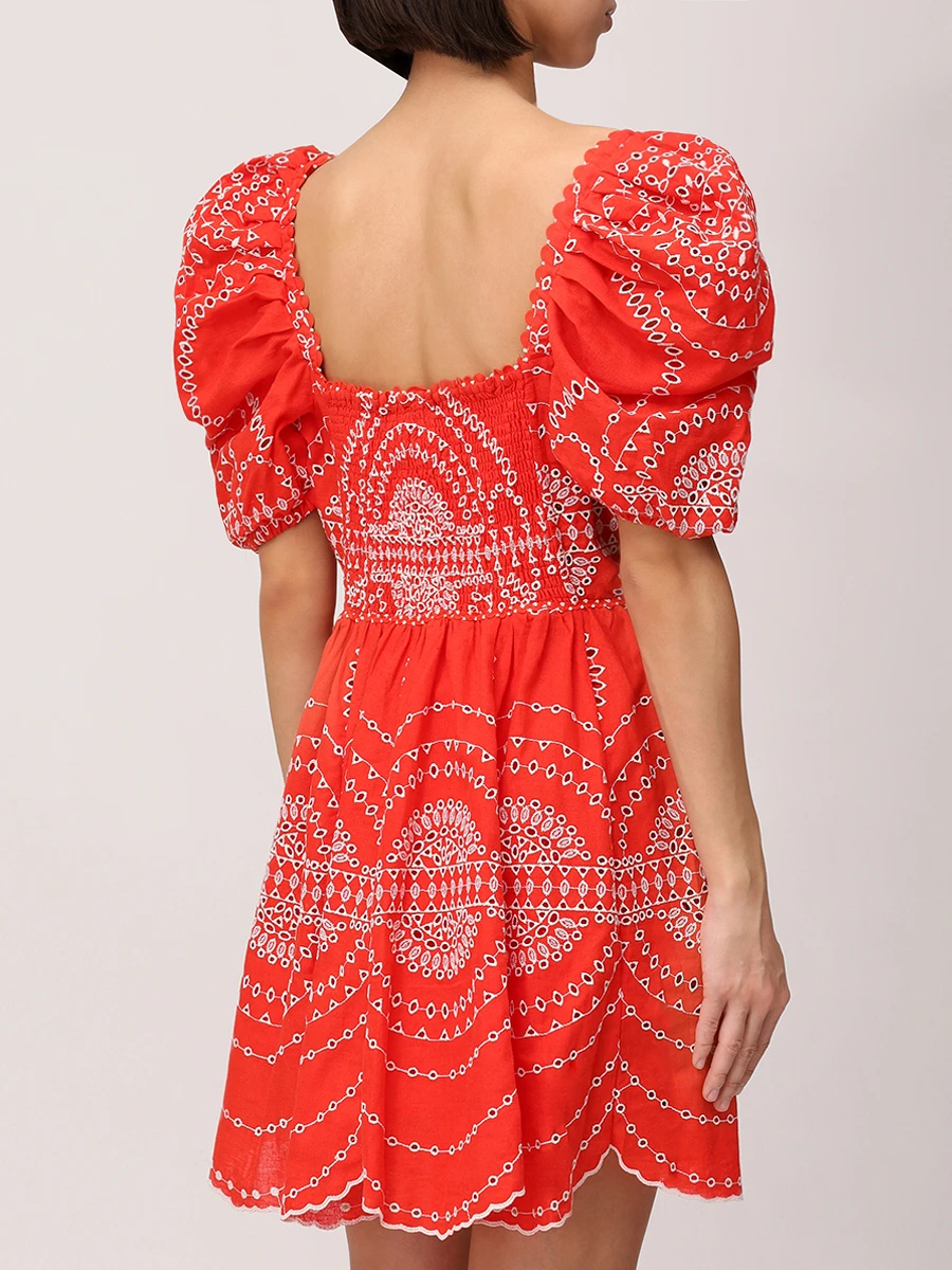 Платье хлопковое CHARO RUIZ 254604 Принт  Фото 3